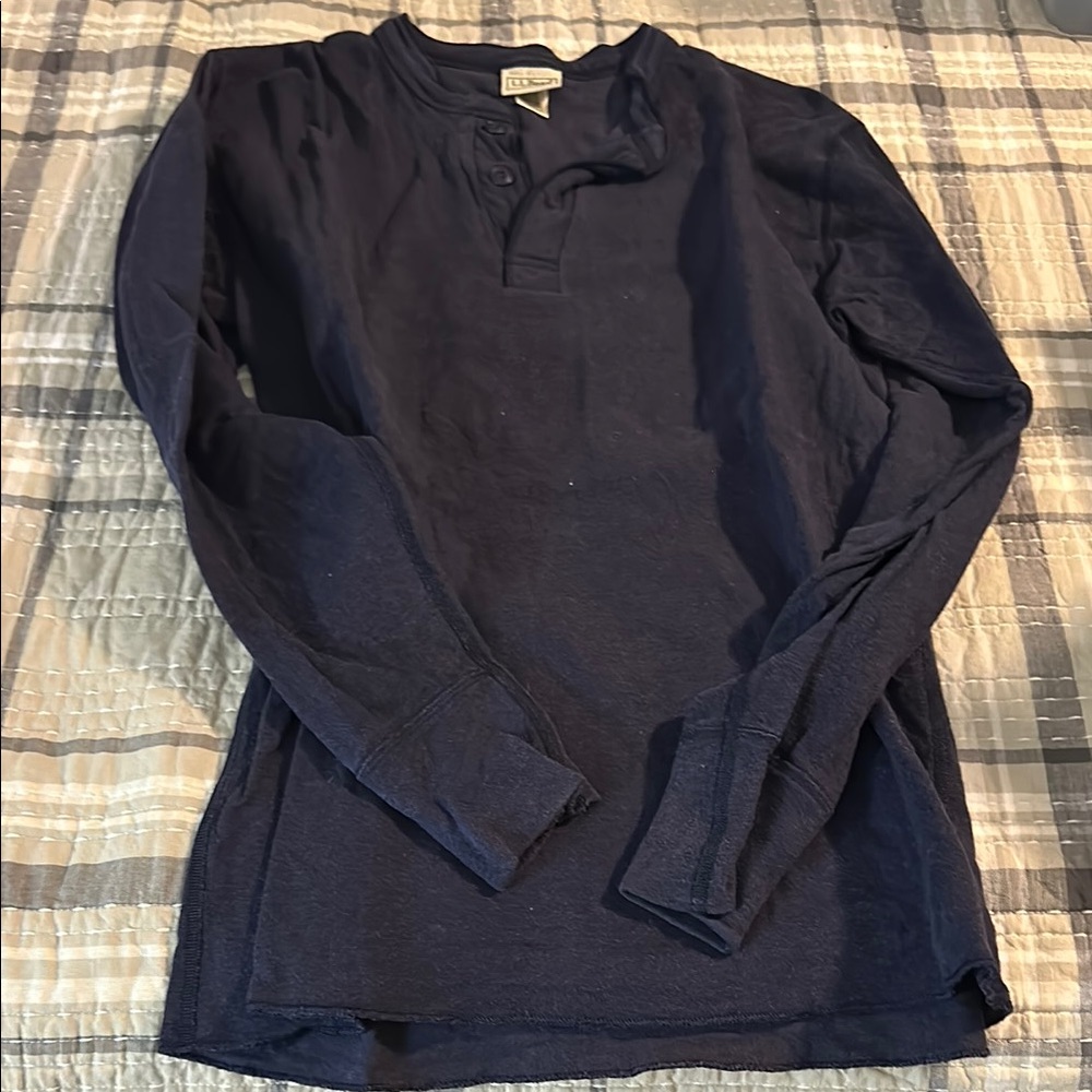 LL Bean River Driver wool henley